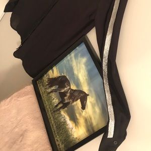 Black with shine silver blouse